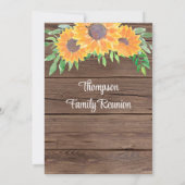 Rustic Family Reunion Kaart (Achterkant)