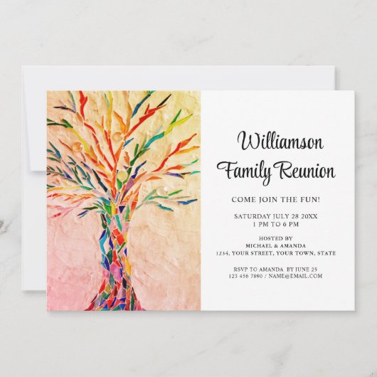 Rustic Family Reunion Kaart (Voorkant)