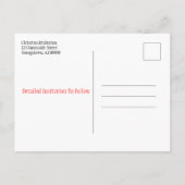 Rustic Family Reunion slaat de datum in de herfst Aankondigingskaart (Achterkant)