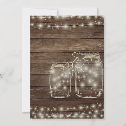 Rustic Farewell Leaving Party Barn Theme nodigt ui Kaart (Achterkant)