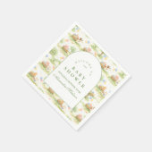 Rustic Farm Animals Pastel Baby Shower Servet (Hoek)