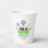 Rustic Farm Calling All Party Animals Papieren Bekers (Voorkant)