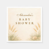 Rustic Farm Meadow Baby Shower Servet (Voorkant)