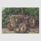 Rustic farm tractor tissuepapier (Voorkant)