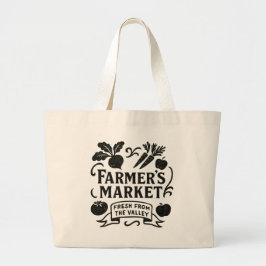 Rustic Farmer’s Market Tote Grote Tote Bag