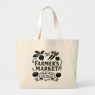 Rustic Farmer’s Market Tote Grote Tote Bag