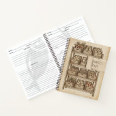 Rustic Farmer's Market Fruits Vegetables Recipe Notitieboek (Binnen)