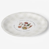 Rustic Farmers Market Vrijgezellenfeest Papieren Bordje (Gekanteld)