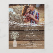 Rustic Farmhouse Baby's Breath Jar Wedding (Voorkant)