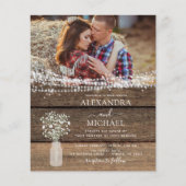 Rustic Farmhouse Baby's Breath Jar Wedding (Voorkant)