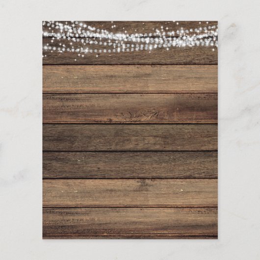 Rustic Farmhouse Baby's Breath Jar Wedding (Achterkant)