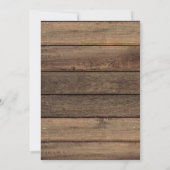 Rustic Farmhouse Baby's Breath Jar Wedding Kaart (Achterkant)