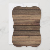 Rustic Farmhouse Baby's Breath Jar Wedding Kaart (Achterkant)