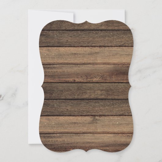 Rustic Farmhouse Baby's Breath Jar Wedding Kaart (Achterkant)