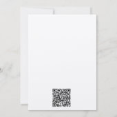 Rustic Farmhouse Barn Script QR code Vrijgezellenf Kaart (Achterkant)