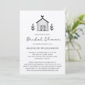 Rustic Farmhouse Barn Script QR code Vrijgezellenf Kaart (Staand voorkant)