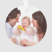 Rustic Farmhouse Barn Wood Familie Foto Ornament (achterkant)