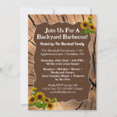 Rustic Farmhouse BBQ Cookout Invitation – 5x7"  Kaart (Voorkant)