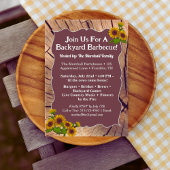 Rustic Farmhouse BBQ Cookout Invitation – 5x7"  Kaart