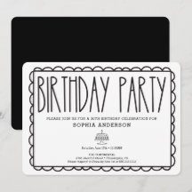 Rustic Farmhouse Birthday Party Uitnodiging