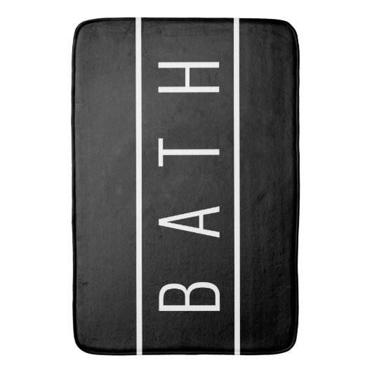 Rustic Farmhouse Black and White Badmat (Voorkant Verticaal)