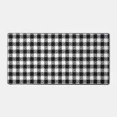 Rustic Farmhouse Black & White Checkered Bureaumat (Voorkant)