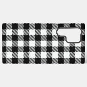 Rustic Farmhouse Black & White Checkered Samsung Galaxy Hoesje (Achterkant horizontaal)