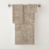 Rustic Farmhouse Burlap Bad Handdoek (Insitu)