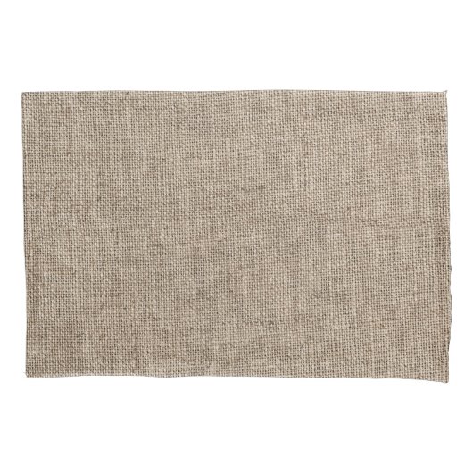 Rustic Farmhouse Burlap Kussensloop (Voorkant)