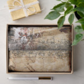 Rustic Farmhouse Cabin Banjo Player Decoupage Tissuepapier (Geschenk)