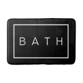 Rustic Farmhouse Chic Black White Badmat (Voorkant)