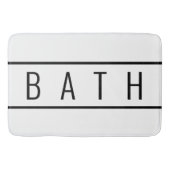 Rustic Farmhouse Chic White Black Badmat (Voorkant)