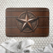 Rustic Farmhouse Cowboy Western Country Texas Star Badmat
