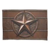 Rustic Farmhouse Cowboy Western Country Texas Star Kussensloop (Voorkant-Links)