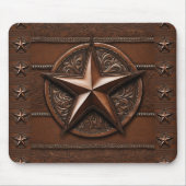 Rustic Farmhouse Cowboy Western Country Texas Star Muismat (Voorkant)