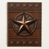 Rustic Farmhouse Cowboy Western Country Texas Star Planner (Voorkant)