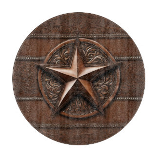 Rustic Farmhouse Cowboy Western Country Texas Star Snijplank