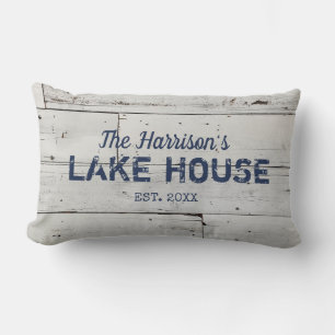 Rustic Farmhouse Custom Family Name Sierkussen Kussen