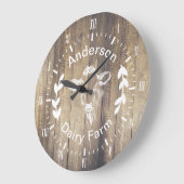 Rustic Farmhouse Dairy Boerderij Koe & Familienaam Grote Klok (Hoek)