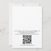 Rustic Farmhouse Elegant Barn QR Code Wedding Kaart (Achterkant)