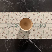 Rustic Farmhouse Familie Naam Monogram Korte Tafelloper