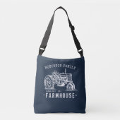Rustic Farmhouse Family Name  Tractor Crossbody Tas (Voorkant)