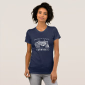 Rustic Farmhouse Family Name Tractor T-shirt (Voorkant volledig)