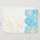 Rustic Farmhouse Floral Chrysanthemum Wedding Kaart (Achterkant)