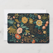 Rustic Farmhouse Floral Personalized Note Kaart Notitiekaartje (Achterkant)