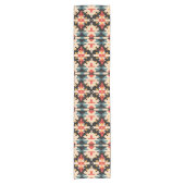 Rustic Farmhouse Geometric Table Runner Korte Tafelloper (Voorkant)