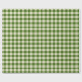 Rustic Farmhouse Green Buffalo Check Gift Cadeaupapier (Vlak)