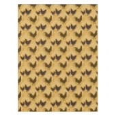 Rustic Farmhouse Hen Pattern – In Yellow  Tafelkleed (Voorkant)