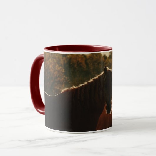Rustic Farmhouse Horse Mug Mok (Voorkant links)