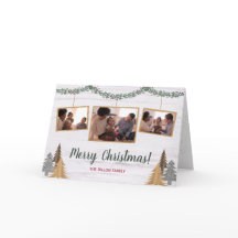 Rustic Farmhouse kerstbomen 3-Foto gevouwen